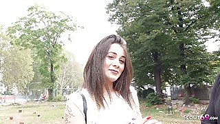 German scout - College teen Giorgia talk to rim and fuck at fake model job