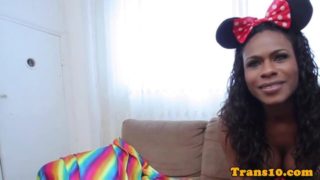 Ebony mexican transsexual interviewed before sequence2