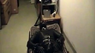 Rubberboy in Bondage for the night