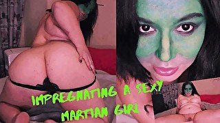 Impregnating a Sexy Martian Girl