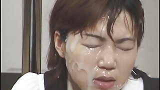 Massive Asian Bukkake with Swap and Swallow 5