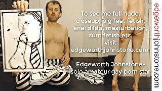 EDGEWORTH JOHNSTONE Drawings 3 - Hot sexy gay porn - Long legs black thong underwear fetish DILF man