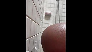 In the shower