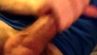 Jerking Off My Thick 20 Year Old Throbbing Cock