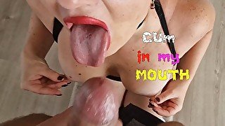 A.I. Sex Doll Molly - Sloppy Blowjob - Cum face slap