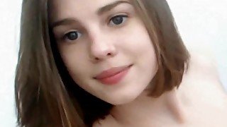 Webcam feetlicking cutie