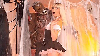 Hardcore Halloween Fuck for Blonde Teen