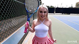 Haley Spades Goes Buckwild At A Public Tennis Court