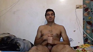 His hard cock dancing inside his friend's pussy while other men watching in room