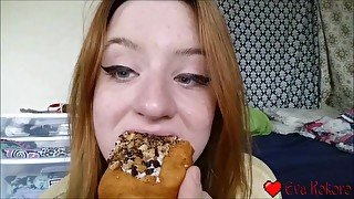 Eating donuts