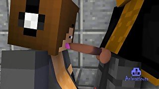 Sucking off Antonios Huge Cock  Minecraft Prison