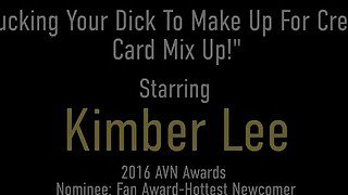 Embarrassed Kimber Lee Apologizes With Her Warm Mouth On Your Hard Dick!