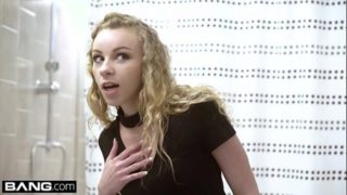 Glamkore - Blonde petite Emily caught fingering herself