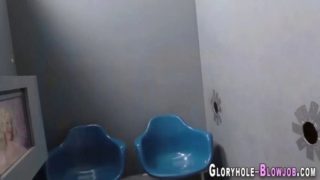 Busty ho rides gloryhole