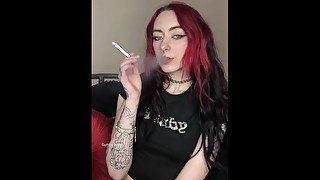 Gothbimhoe SFW smoking cigarette compilation