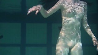 Polcharova Stipping And Enjoying Underwater Swimming