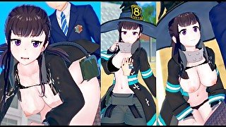 【エロゲーコイカツ！】炎炎ノ消防隊(Fire Force) 茉希尾瀬3DCG巨乳アニメ動画[Hentai Game Koikatsu! Maki Oze(Anime 3DCG Video)]