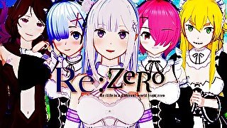 RE ZERO HENTAI COMPILATION (Emilia, Rem, Ram and More)