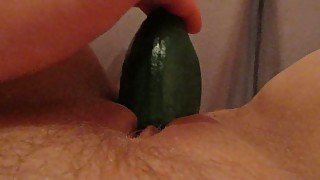 I love to fuck myself with cucumber when I am home alone