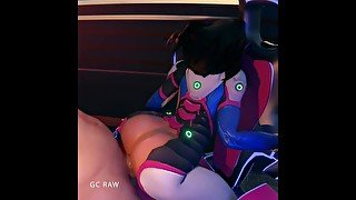 Thicc Dva Fucked From Behind. Overwatch