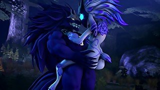 Lamb And Wolf (kindred) - League Of Legends