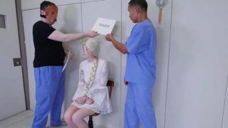 Slutty cutie is brought in butthole asylum for awkward thera