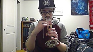 Cute Nerd Doing Rips