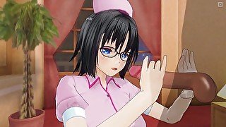 3D HENTAI nurse examines your penis