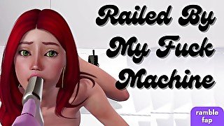 First Time Getting Railed By My Fuck Machine [facefucking] [squirting] [dirty talk]