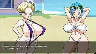 Super Slut Z Tournament 2 [Dragon Ball Hentai game Parody] Ep.1 Roshisama is back to fuck pussy