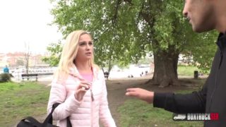 Playful blonde crystal caytlin likes sex in public