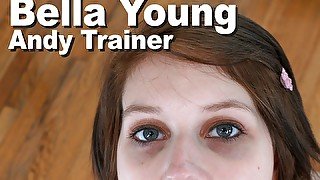 Bella young & Andy trainer strip suck facial