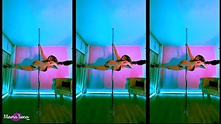 StepMom and Stepson Put on a Taboo Show! PMV Pole Dance Scene