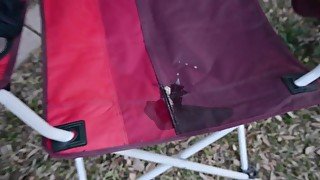 Backyard Vibrator Play - SOAKING WET ORGASM HD Video