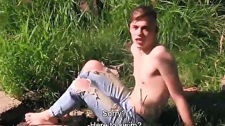 CZECH HUNTER 551 - Straight Guy Doesn't Hesitate To Drop His Sunbathing & Get His Hairy Ass Fucked For Cash