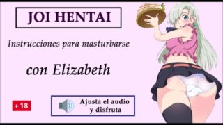 JOI hentai con Elizabeth de Nanatsu no Taizai. Voz española.