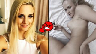 SCREWMETOO Blonde Pony Tail Prague Slut Fucks Foreign Dick