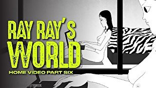 RAY RAY XXX Gets animated as she plays with herself at home!