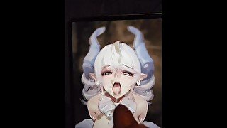 Little semon demon gets facial (cum tribute)