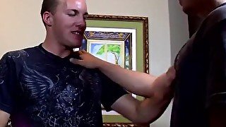 Jocks make out before hardcore bareback session and cumming