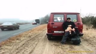 public sex in front of massive traffic