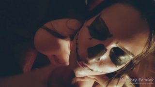 Halloween evening amateur sex hot messy scene