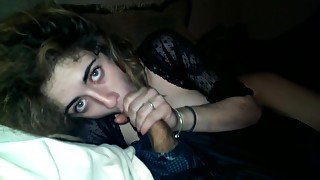 Pov Blow Job from young cutie who swallows!