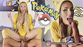 Pikachu Cosplay Girl PMV - Pokémon Ahegao Hentai (Fuck Blowjob Feet Footjob Facial Cumshot UwU girl)