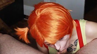 Misty Sucks Dick Hard Eats All The Cum