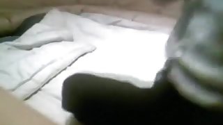 Couple fucks missionary on a matress on the floor