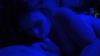 She passionately sucks my cock( I just last a little long)