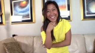 Charming asian whore is making dude cum