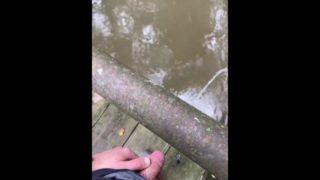 Eddie De Luca Pisses In River