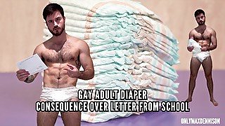 Gay adult diaper consequences over letter from school